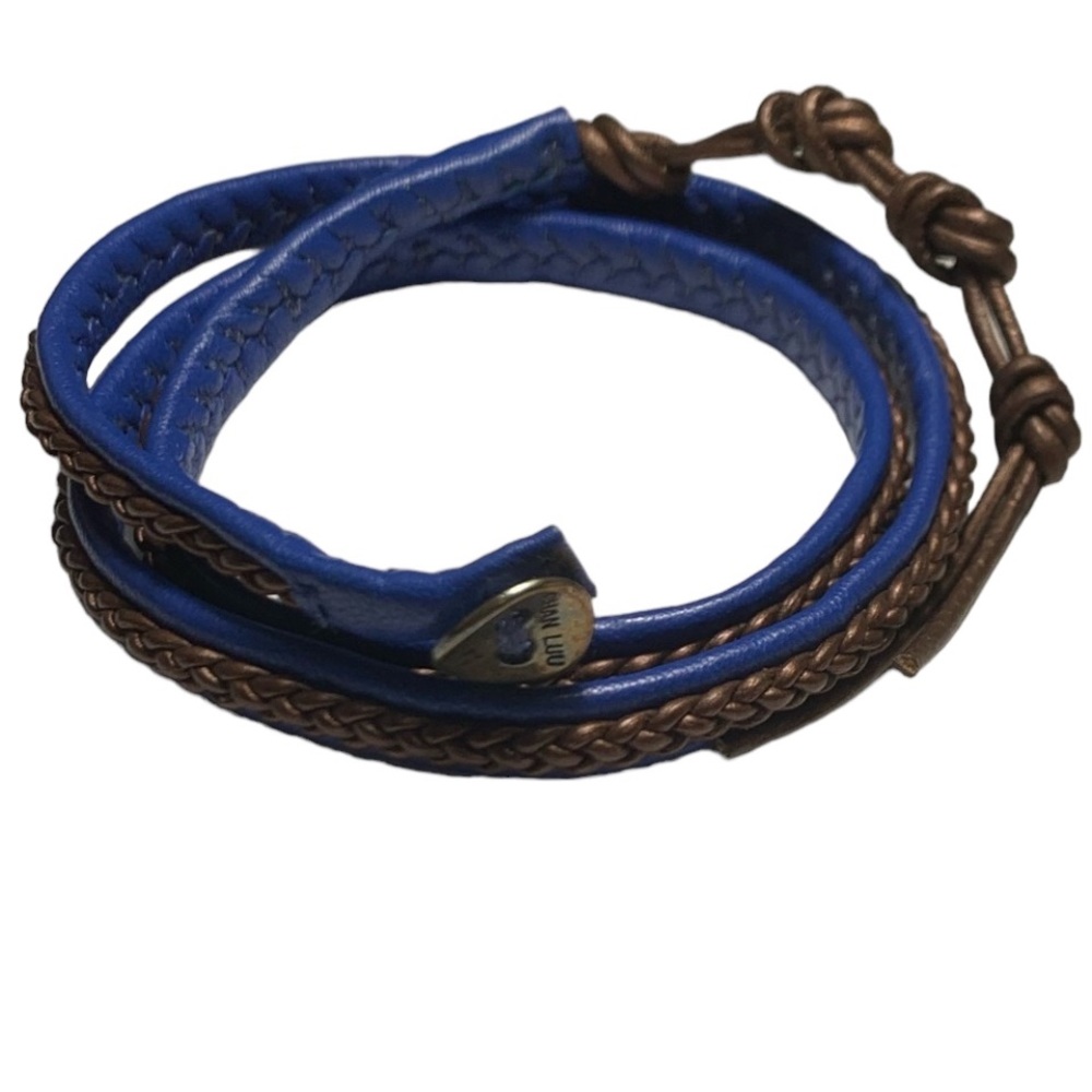 Braided Chan Luu leather wrap bracelet